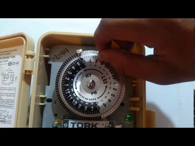 como funciona temporizador mecanico tork - Cómo configurar el temporizador tork 1103