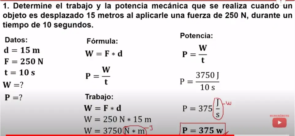 Ecuación de la potencia mecánica » Mecanicos Valencia