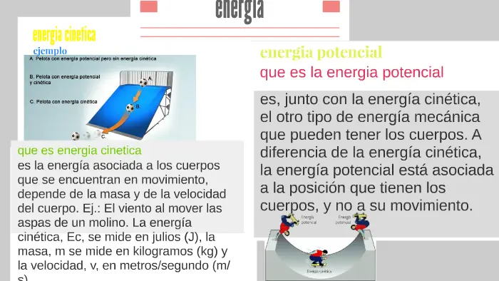 diferencia entre energia cinetica y mecanica - Qué diferencia hay entre energía cinética y energía térmica